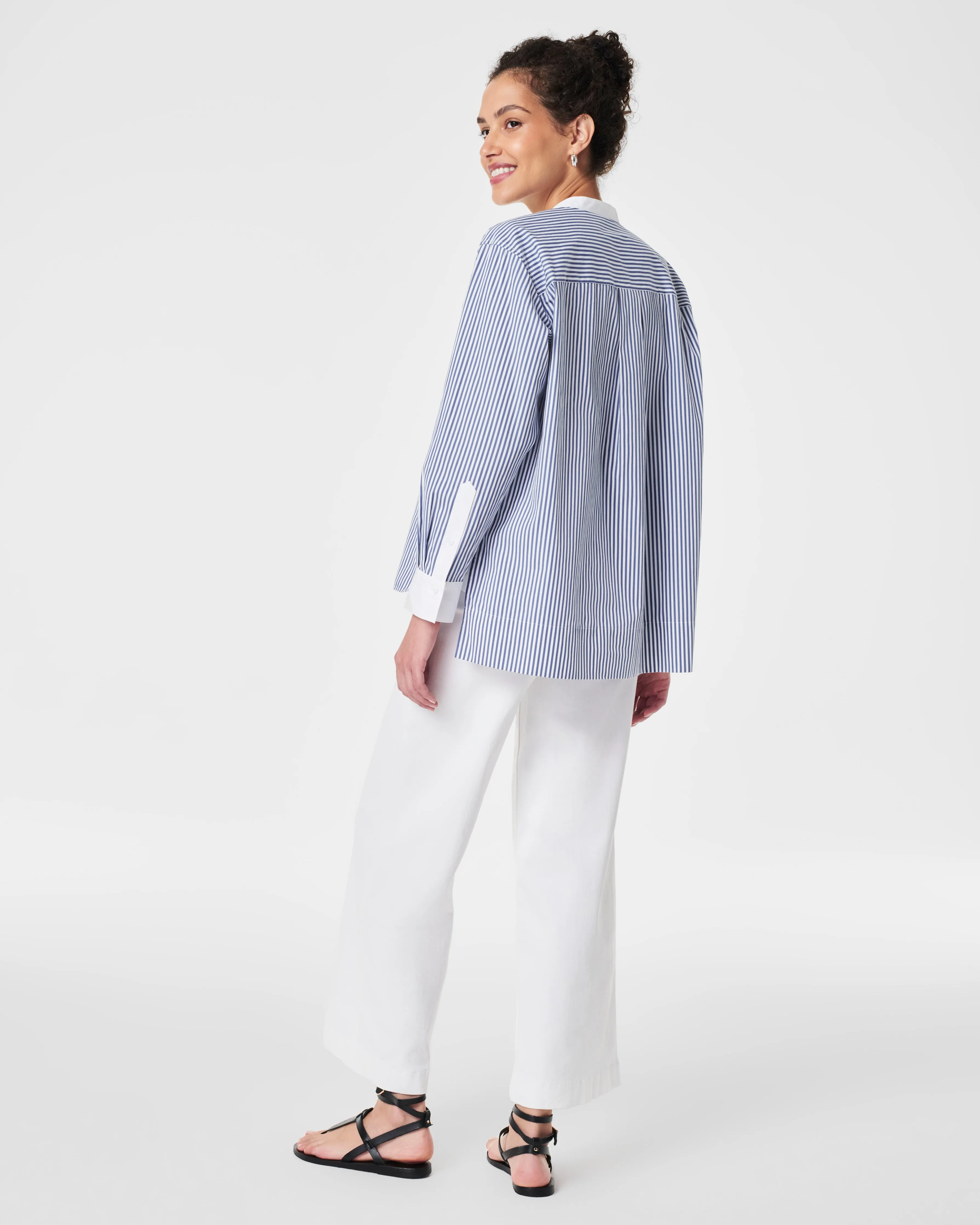 The Best Striped Poplin Tuxedo Shirt
