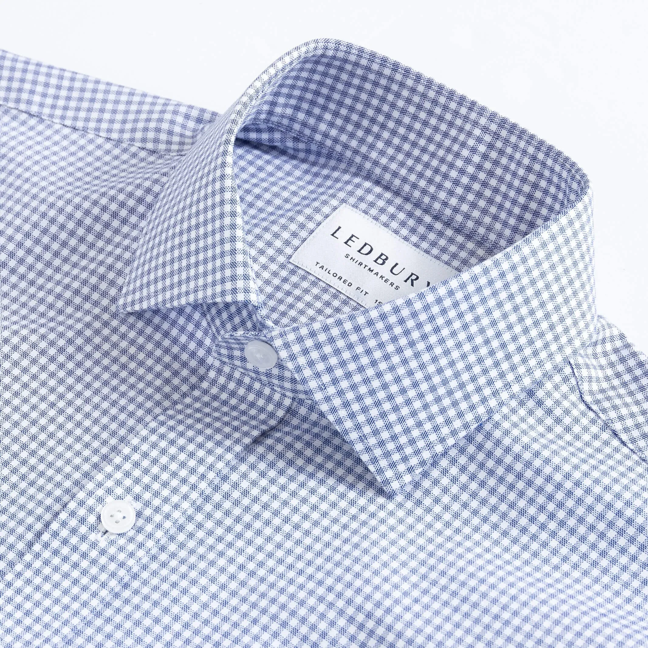 The Blue Glasper Check Custom Shirt