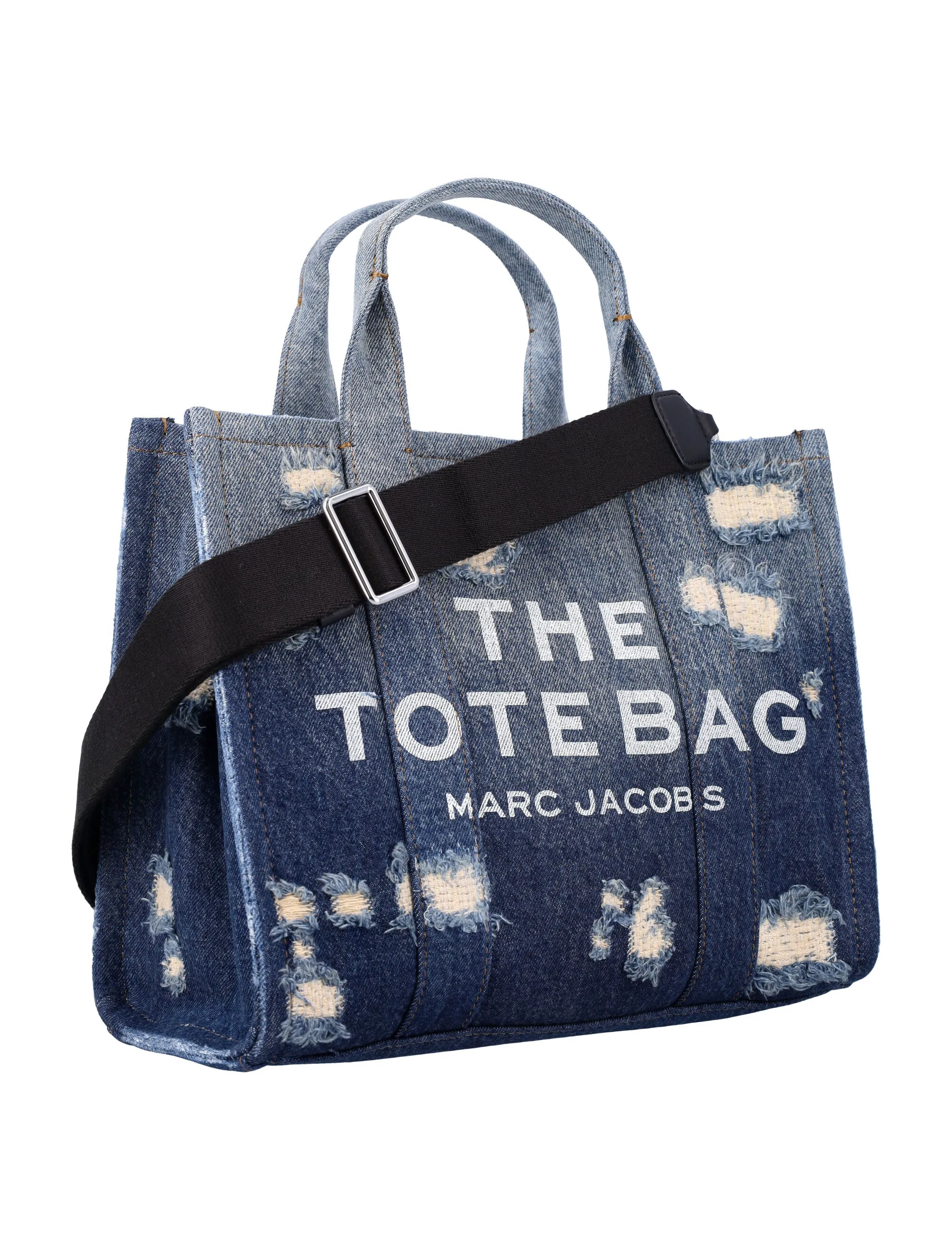 THE RIP AND REPAIR DENIM MEDIUM TOTE BAG
