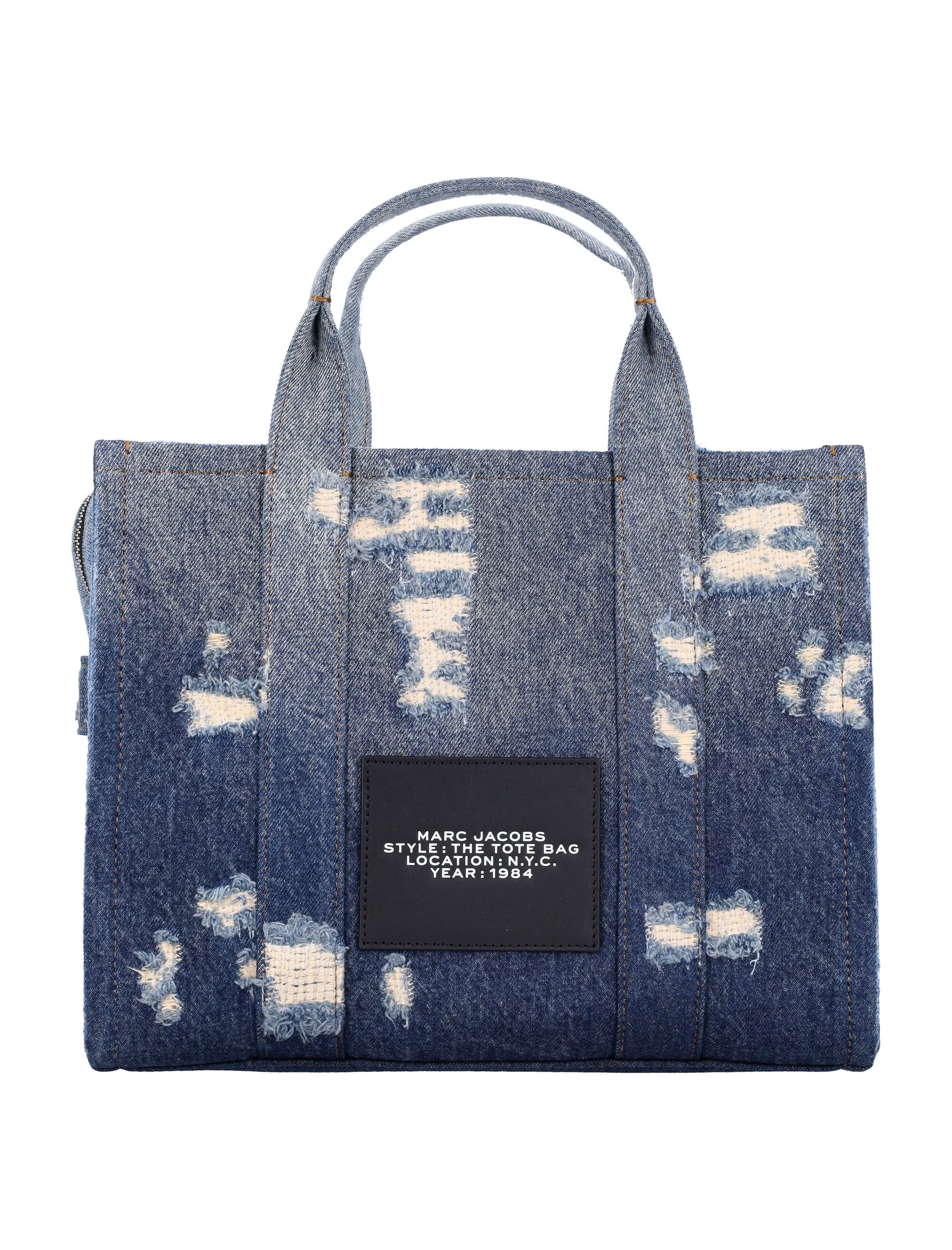 THE RIP AND REPAIR DENIM MEDIUM TOTE BAG