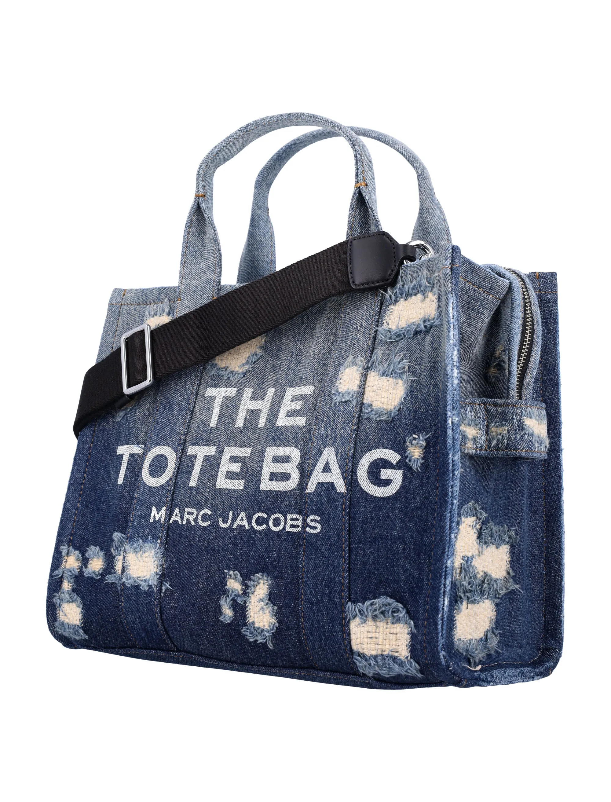 THE RIP AND REPAIR DENIM MEDIUM TOTE BAG
