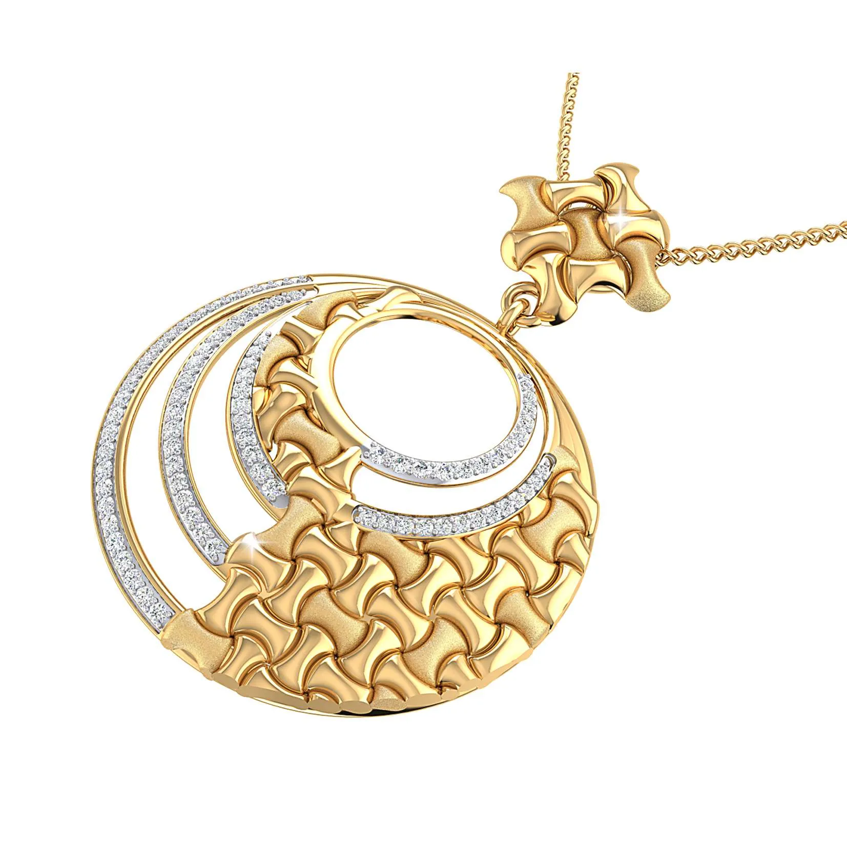 THE WAFFLE WEAVE PENDANT