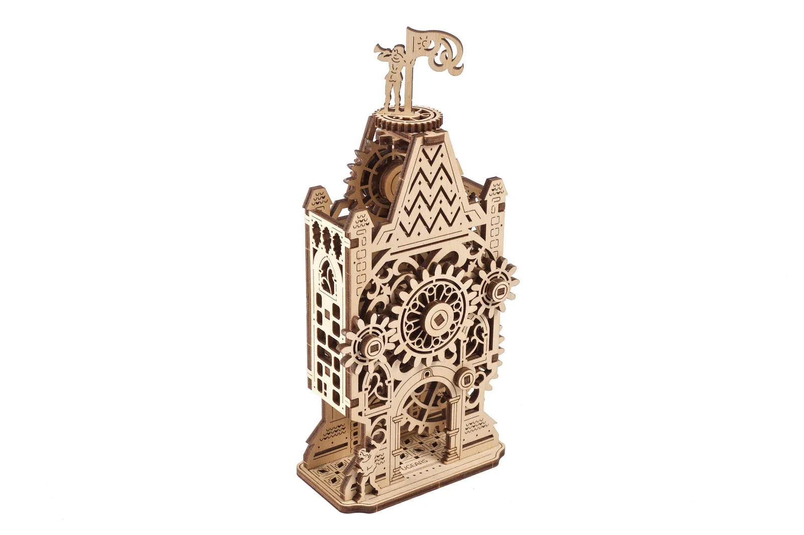 Ugears Old Clock Tower ★Mechanical 3D Puzzle Kit Model Toys Gift Present Birthday Xmas Christmas Kids Adults