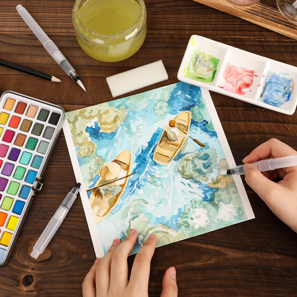 Watercolor Set Of 100 With Brush